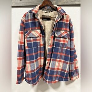 Men's Plaid Sherpa-Lined Jacket